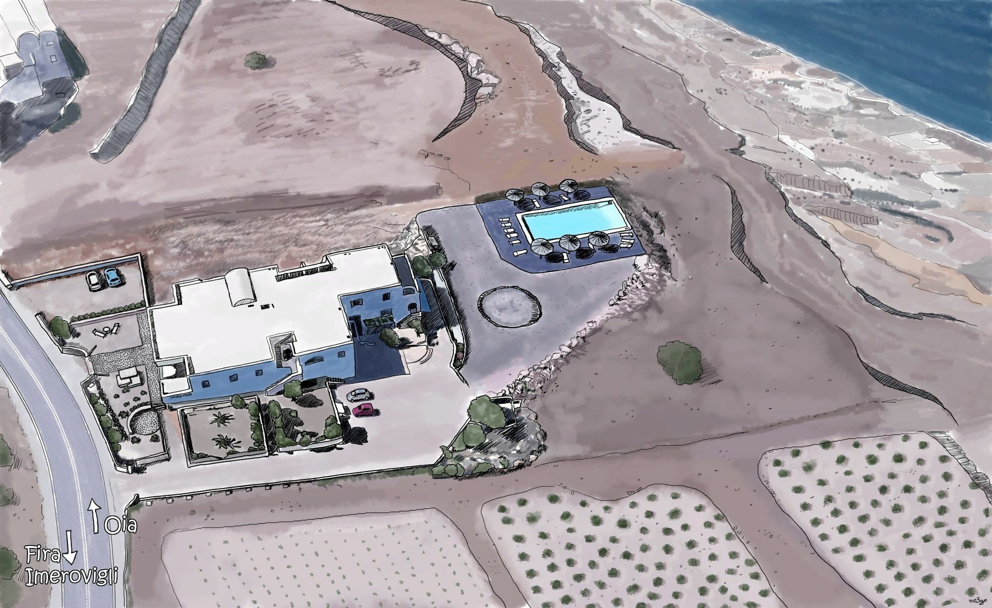 Eos Villa Imerovigli (Santorini) Exterior foto